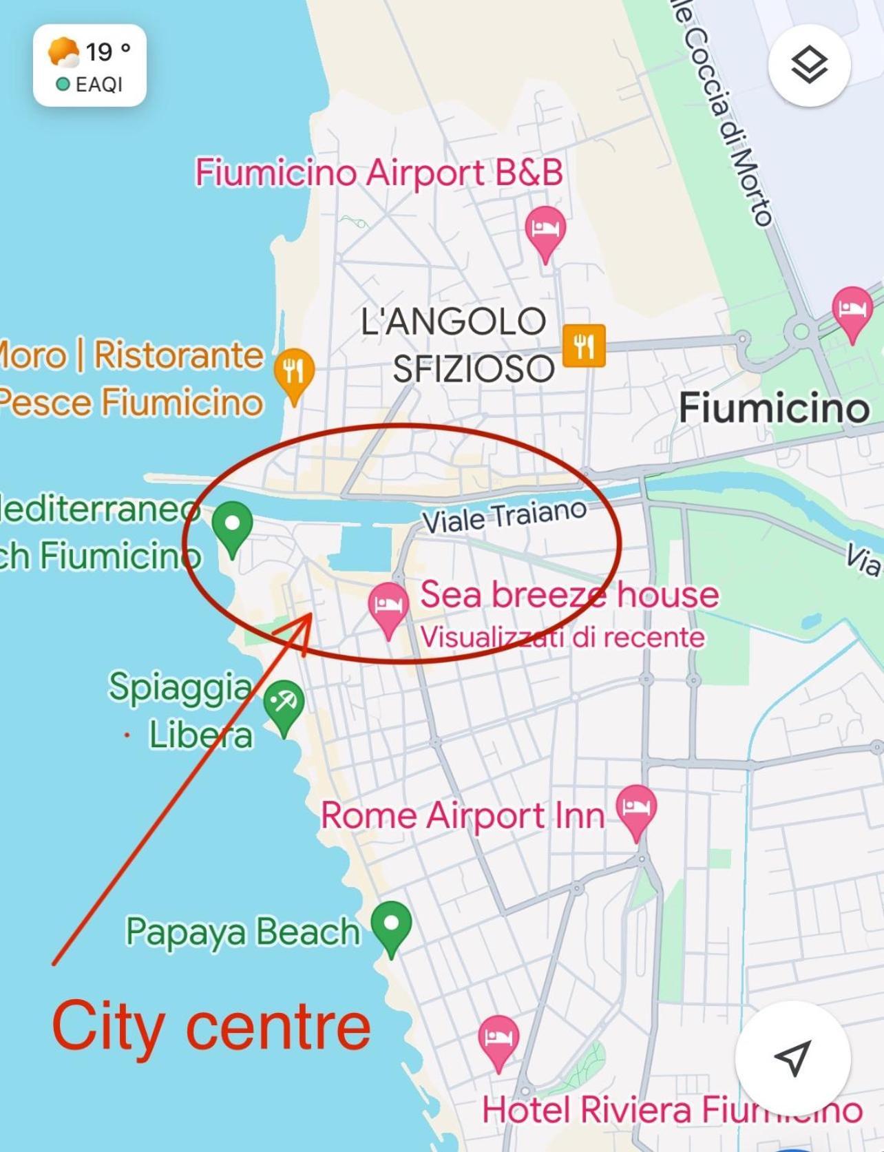 Appartamento Sea Breeze House Fiumicino Esterno foto